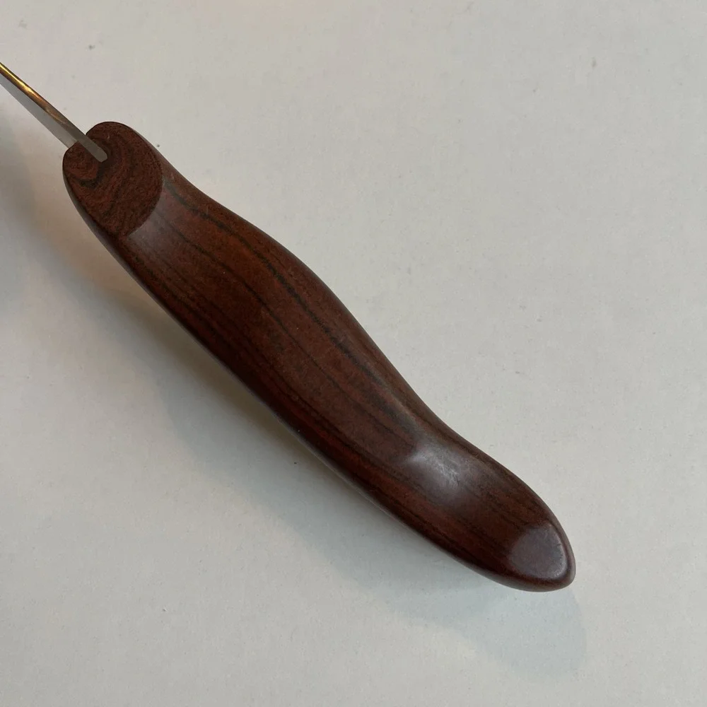 Vintage‎ CUTCO #26 Brown Composite Handle Meat Carving Turning Fork